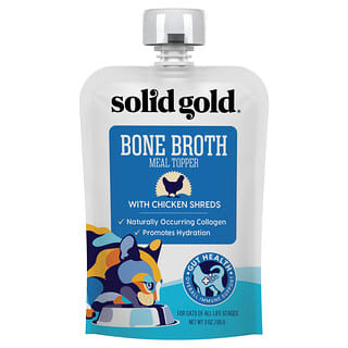 Solid Gold, Bone Broth Meal Topper With Chicken Shreds, For Cats, All Ages, 3 oz (85 g)