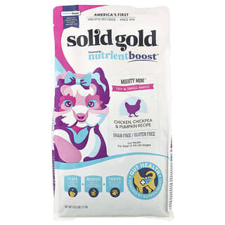 Solid Gold, Mighty Mini™, For Toy & Small Breed Dogs, Chicken, Chickpea & Pumpkin Recipe, 3.75 lbs (1.7 kg)