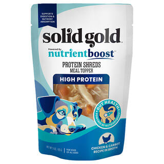 Solid Gold, Protein Shreds Meal Topper, For Dogs, All Ages, Chicken and Carrot, 3 oz (85 g)
