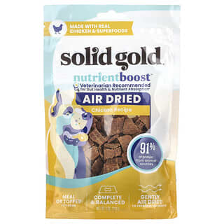 Solid Gold‏, وجبة مجففة بالهواء أو طبقة علوية ، للكلاب ، وصفة الدجاج ، 4 أونصات (113 جم)