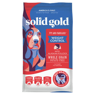 Solid Gold, Fit and Fabulous™, Untuk Anjing Dewasa, Dengan Ikan Pollock Alaska, 4 pon (1,81 kg)