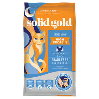 Solid Gold, Indigo Moon™, Untuk Kucing, Semua Tahapan, Dengan Ayam & Telur, 8 pon (1,36 kg)