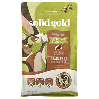 Solid Gold, Winged Tiger™, For Cats, Adult, With Quail & Pumpkin, 3 lbs (1.36 kg)