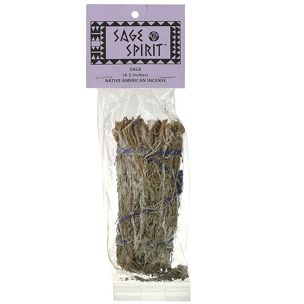 Sage Spirit, 美洲原住民香，鼠尾草，小號（4-5 英寸），1 根