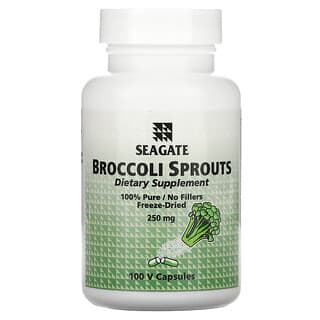Seagate, Brotos de Brócolis, 250 mg, 100 Cápsulas Vegetais