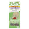 Seagate, 올리브 잎 인후 스프레이, 라즈베리 스피어민트, 30ml(1fl oz)