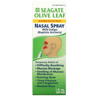 Seagate, 橄欖葉通鼻噴霧，1 液量盎司（30 毫升）