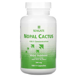 Seagate, кактус нопал, 500 мг, 180 вегетарианских капсул