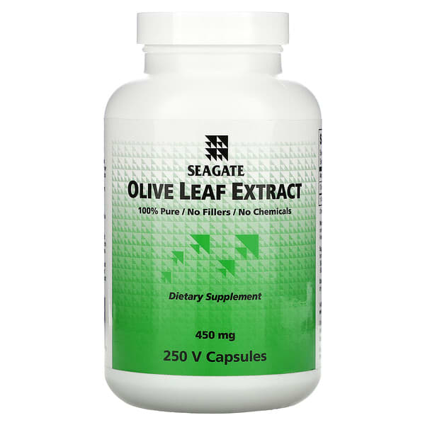 Seagate, Extracto de hoja de olivo, 450 mg, cápsulas de 250 V