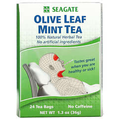 Seagate, Té de menta y hoja de olivo, 24 bolsitas de té, 36 g (1,3 oz)