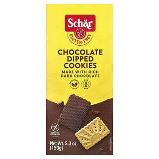 Schar, Gluten Free Chocolate-Dipped Cookies, 5.3 oz (150 g)