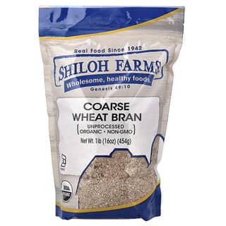 Shiloh Farms, Organic Coarse Wheat Bran, Unprocessed, 16 oz (454 g)