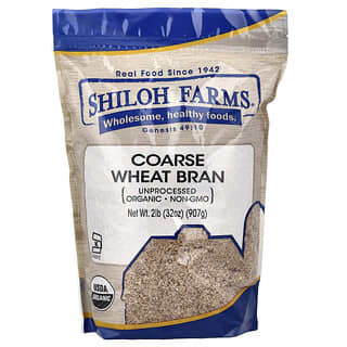 Shiloh Farms, Salvado de trigo grueso orgánico, Sin procesar, 907 g (32 oz)