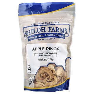 Shiloh Farms‏, حلقات التفاح العضوية ، 6 أونصات (170 جم)