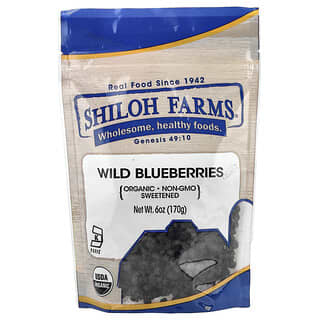Shiloh Farms‏, التوت الأزرق البري العضوي ، 6 أونصات (170 جم)