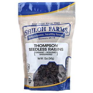 Shiloh Farms‏, زبيب Thompson العضوي الخالي من البذور ، 12 أونصة (340 جم)