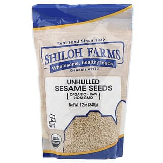 Shiloh Farms, Organic Sesame Seeds, Unhulled, 12 oz (340 g)