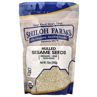 Shiloh Farms, Organic Raw Hulled Sesame Seeds, 12 oz (340 g)