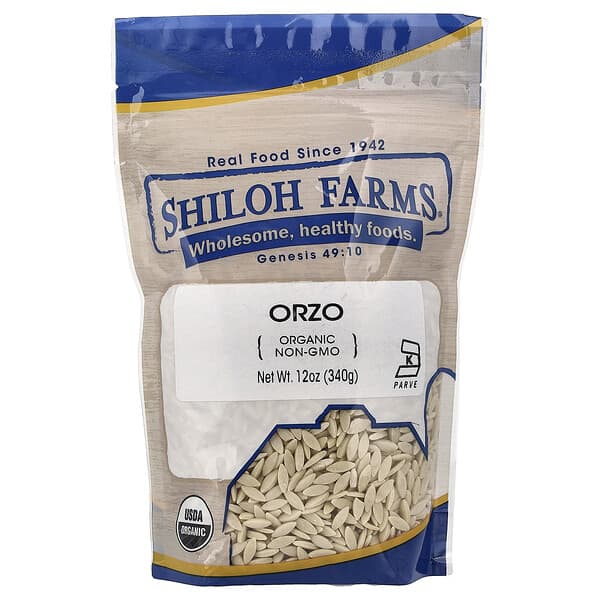 Shiloh Farms, Orzo orgánico, Orzo, 340 g (12 oz)