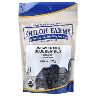 Shiloh Farms, Organik Yaban Mersini, Tatlandırılmamış, 170 g (6 oz)