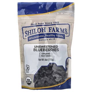 Shiloh Farms, Organic Blueberries, Unsweetened, 6 oz (170 g)