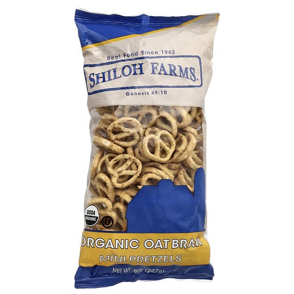 Shiloh Farms, Mini Pretzels, Organic Oat Bran, 8 oz (227 g)