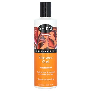 Shikai, Moisturizing Shower Gel, Moisturizing Shower Gel, Sandelholz, 355 ml (12 fl. oz.)