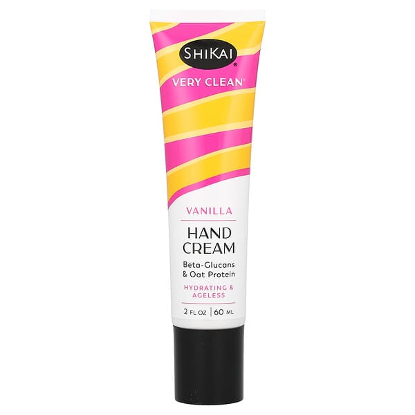 Shikai, Very Clean, Hand Cream, Vanilla, 2 fl oz (60 ml)