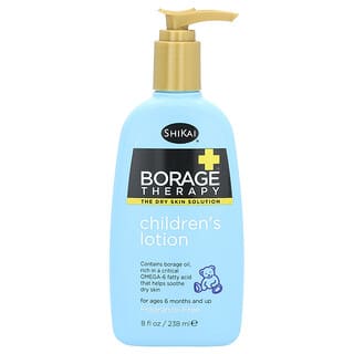 Shikai, Borage Therapy, Children's Lotion, For Ages 6 Months and Up, Fragrance Free, 8 fl oz (238 ml)