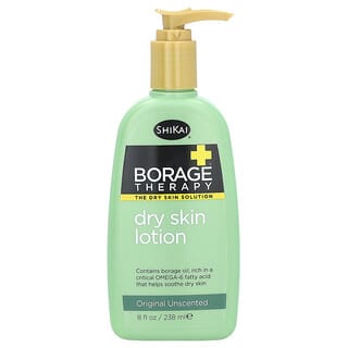 Shikai, Borage Therapy, Loción para piel seca, Original sin fragancia, 238 ml (8 oz. líq.)