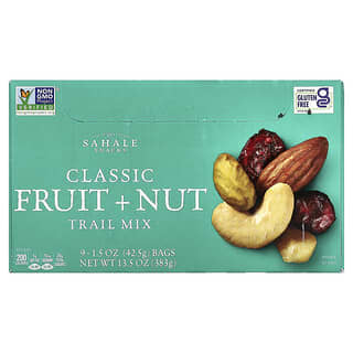 Sahale Snacks, Trail Mix, Klassiek Fruit + Noot, 9 Pakken, 1.5 oz (42.5 g) Elk