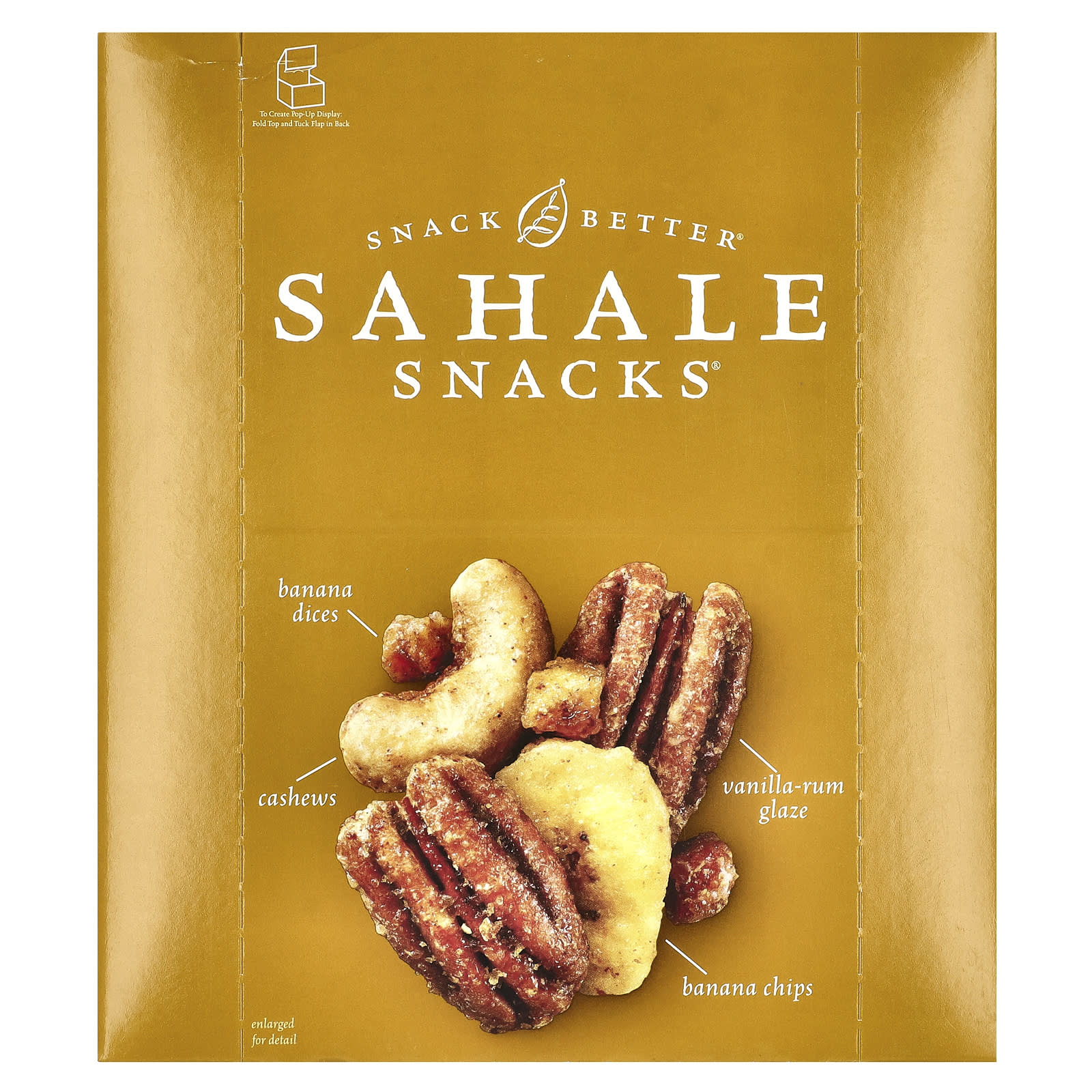 Sahale Snacks, Glazed Mix, Banana Rum Pecans, 9 Packs, 1.5 oz (42.5 g) Each