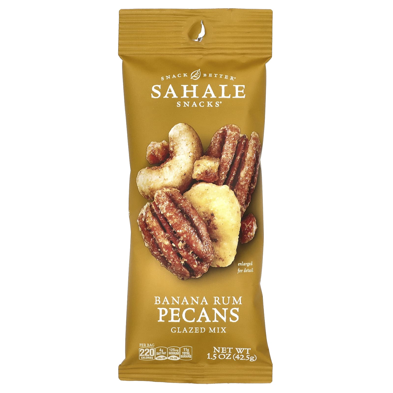 Sahale Snacks, Glazed Mix, Banana Rum Pecans, 9 Packs, 1.5 oz (42.5 g) Each