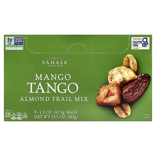 Sahale Snacks, 아몬드 트레일 믹스, 망고 탱고, 9팩, 각 42.5g(1.5oz)