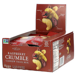 Sahale Snacks, Mélange de framboises crumble noix de cajou, 9 sachets, 42,5 g (1,5 oz) chacun