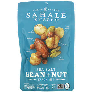 Sahale Snacks, مزيج الوجبات الخفيفة، حبوب + مكسرات بملح البحر، 4 أونصة (113 جم)