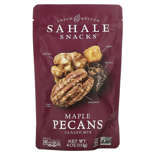Sahale Snacks‏, خليط مغطى بطبقة لامعة، جوز بقان القيقب، 4 أونصات (113 جم)
