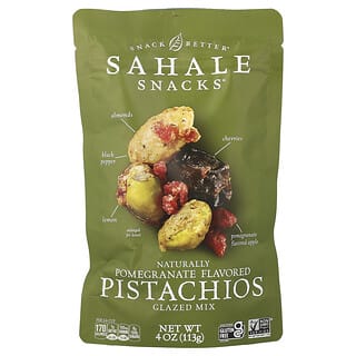 Sahale Snacks, Snack Better, Granada Natural, Pistachos saborizados, Mezcla Azucarada, 4 oz (113 g)