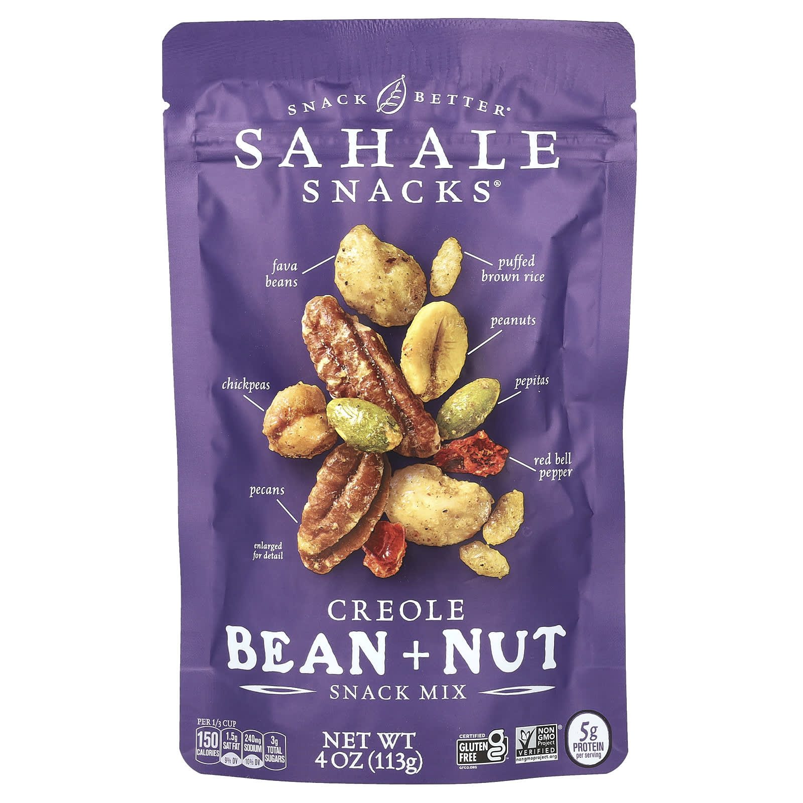 Sahale Snacks, Snack Mix, Creole Bean + Nut, 4 oz (113 g)