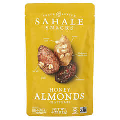Sahale Snacks, Глазированная смесь, миндаль в меде, 113 г (4 унции)