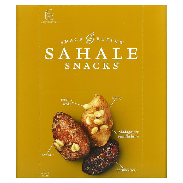 Sahale Snacks, 裹糖堅果，蜂蜜杏仁，9包，每包1.5盎司（42.5克）