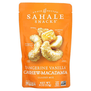 Sahale Snacks, Глазированная смесь: мандарин, ваниль, кешью и макадмия, 4 унц. (113 г)