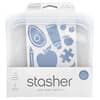 Stasher, Reusable Silicone Storage Bag, Sandwich Size, Clear, 15 fl oz (450 ml)