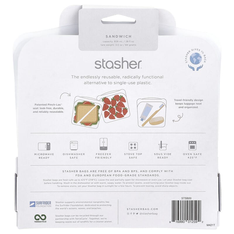 Stasher reusable silicone storage bag sale