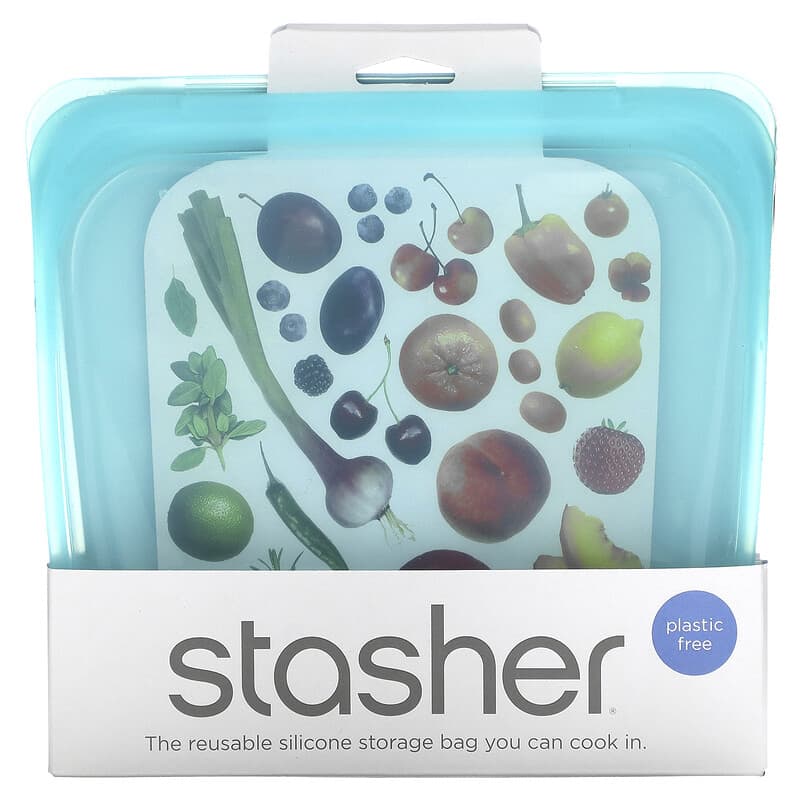Stasher Food Storage Container, Clear, 15 oz