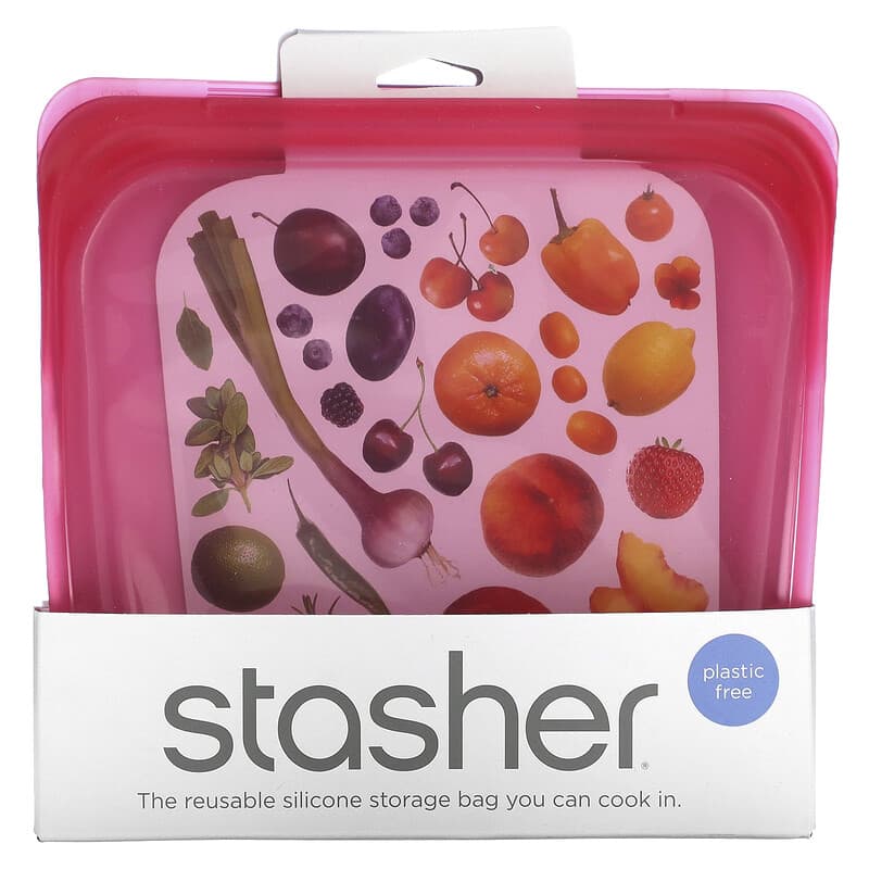 Stasher Food Storage Container, Clear, 15 oz