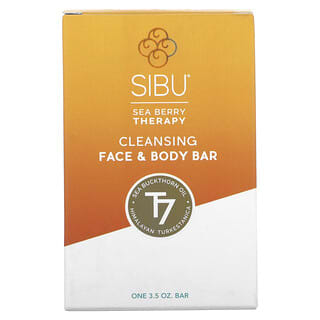 Sibu Beauty, Sea Berry Therapy, Cleansing Face & Body Bar Soap, Mild Citrus, 3.5 oz