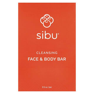 Sibu Beauty, Cleansing Face & Body Bar Soap, 3.5 oz