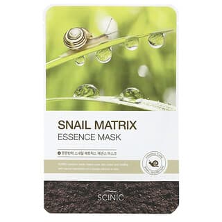 Scinic, قناع الجمال Snail Matrix Essence‏، 1 قناع ورقي، 0.67 أونصة سائلة (20 مل)