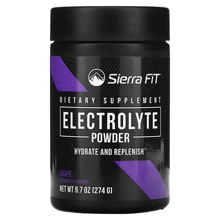 Sierra Fit, Electrolyte Powder, Grape, 9.7 oz (274 g)